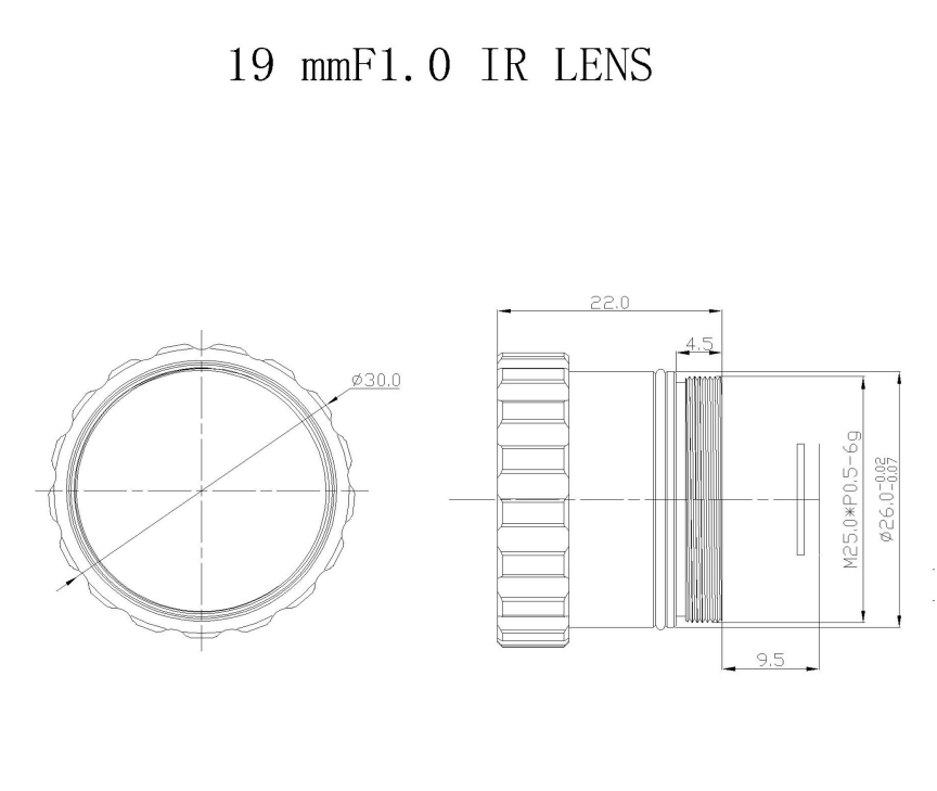 19mm focal length Thermal Imaging Lens