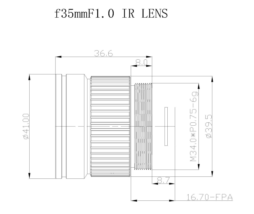 35mm focal length Thermal Imaging Lens
